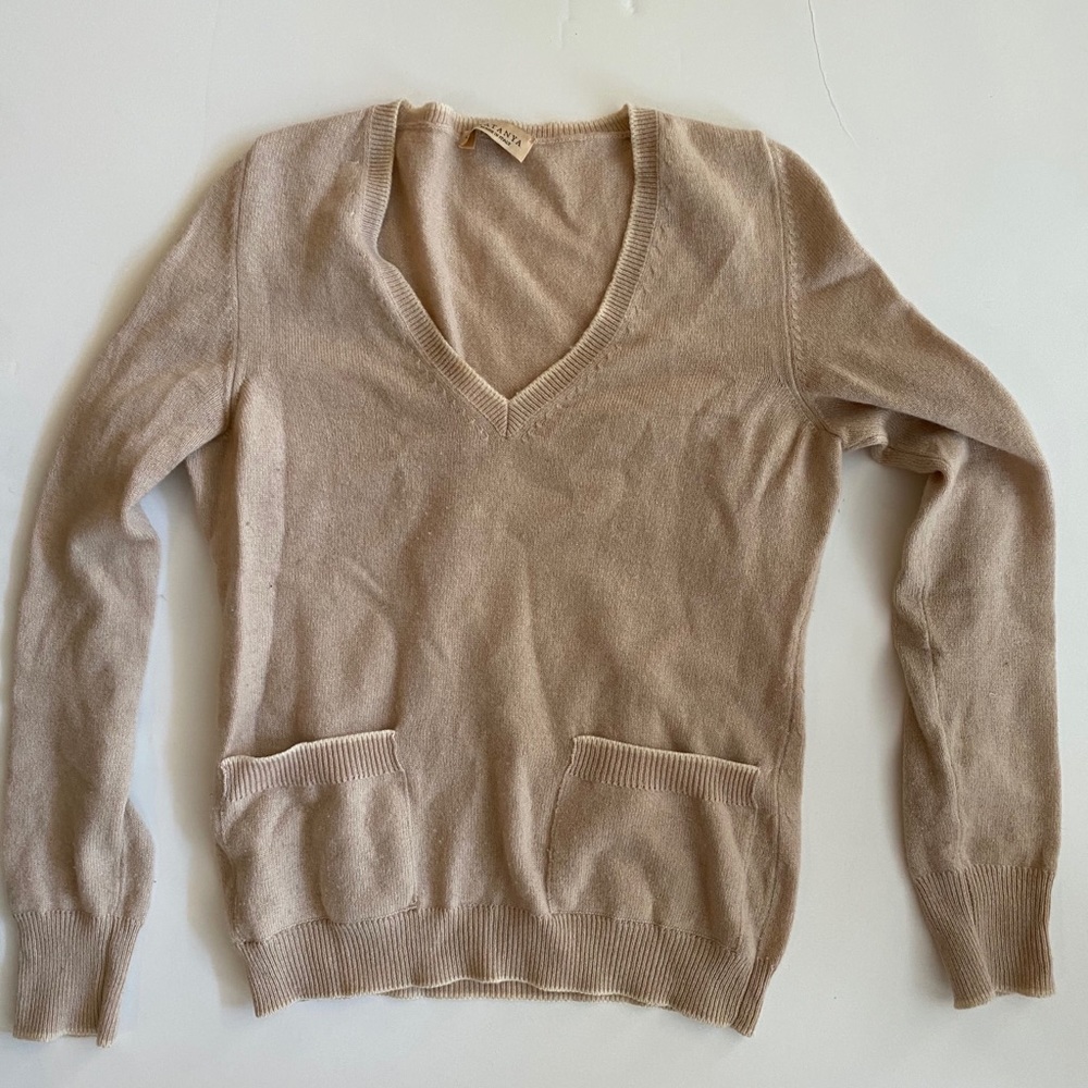 Tan cashmere sweater